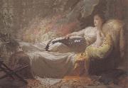 George Hicks Adelaide Maria oil painting